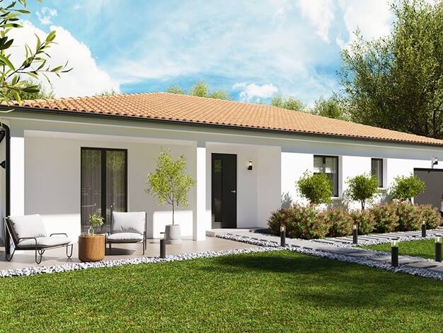 Terrain avec maison neuve à vendre 214 597 € 4 pièces 3 chambres 100 m² 1 760 m² de terrain Chiré-en-Montreuil 86190