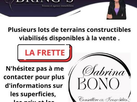Terrain à vendre 86 000 € 500 m² de terrain La Frette 38260