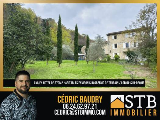 Maison à vendre 449 000 € 15 pièces 10 chambres 370 m² 6 625 m² de terrain Centre Est Loriol-sur-Drôme 26270