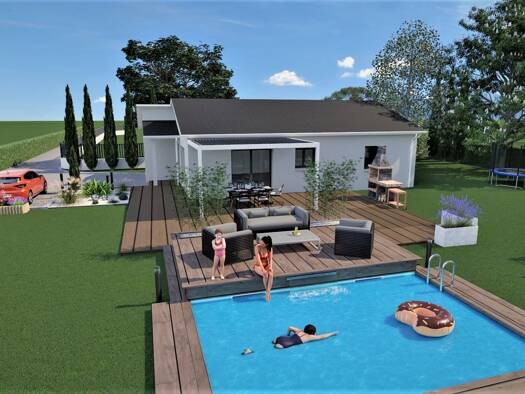 Terrain avec maison neuve à vendre 211 000 € 4 pièces 85 m² 811 m² de terrain Saint-Christophe-sur-Dolaison 43370