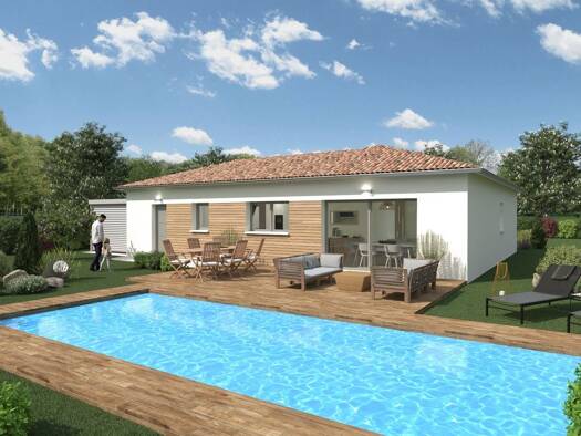 Terrain avec maison neuve à vendre 248 380 € 4 pièces 3 chambres 93 m² 572 m² de terrain Hautecourt-Romanèche 01250