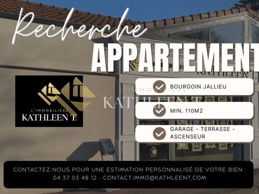 Appartement à vendre 500 000 € 4 pièces 3 chambres 110 m² RDC Bourgoin-Jallieu 38300