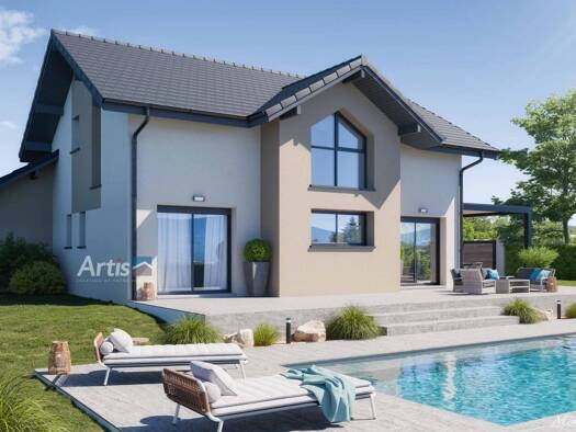 Terrain avec maison neuve à vendre 870 000 € 6 pièces 4 chambres 133 m² 750 m² de terrain Epagny Metz-Tessy 74370