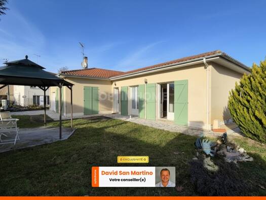 Maison de plain-pied à vendre 170 000 € 6 pièces 4 chambres 130 m² 500 m² de terrain Est Condom 32100