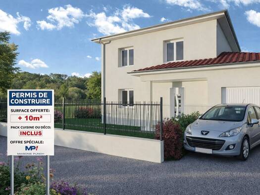 Terrain avec maison neuve à vendre 325 000 € 4 pièces 3 chambres 95 m² 437 m² de terrain Marcy 69480