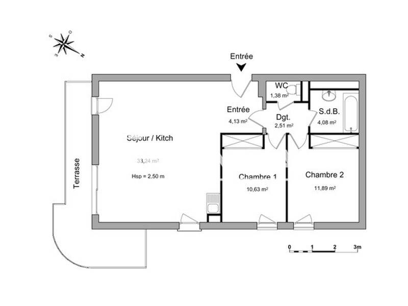 Maison à louer, 68m², LE CANNET