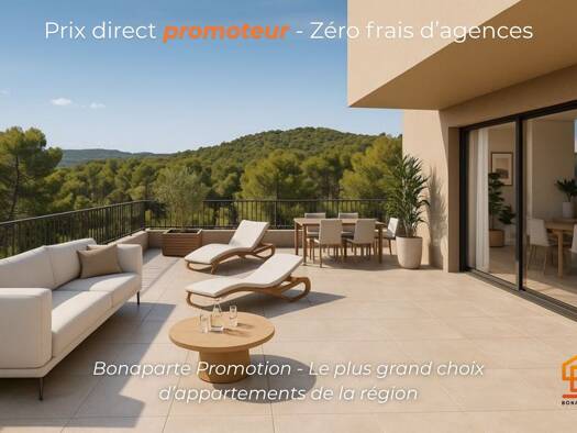 Appartement à vendre - neuf 324 000 € 4 pièces 3 chambres 81 m² Étage 2/3 Nord Est Cournonterral 34660