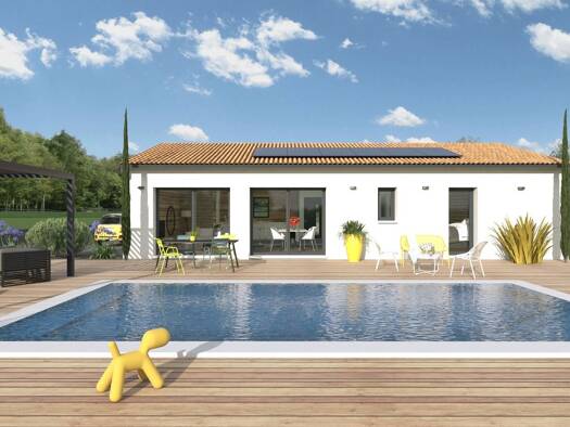 Terrain avec maison neuve à vendre 136 930 € 4 pièces 3 chambres 100 m² 1 200 m² de terrain Chalais 24800