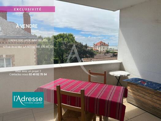 Appartement à vendre 231 300 € 3 pièces 2 chambres 58 m² Étage 2/3 La Bernerie en Retz 44760