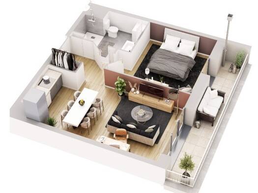 Appartement à vendre - neuf 167 000 € 2 pièces 1 chambre 41 m² Étage 2/4 Les Boutareines Villiers-sur-Marne 94350