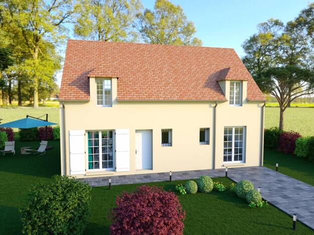 Terrain avec maison neuve à vendre 333 644 € 1 pièce 4 chambres 103,6 m² 537 m² de terrain Pontpoint 60700