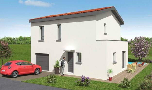 Terrain avec maison neuve à vendre 428 000 € Montanay 69250