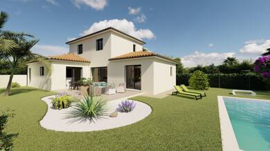 Terrain avec maison neuve à vendre 559 000 € Le Triadou 34270