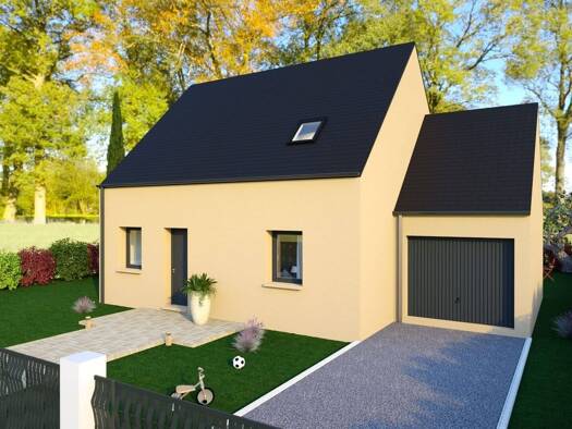 Terrain avec maison neuve à vendre 257 000 € 4 pièces 3 chambres 90 m² 459 m² de terrain Valognes 50700