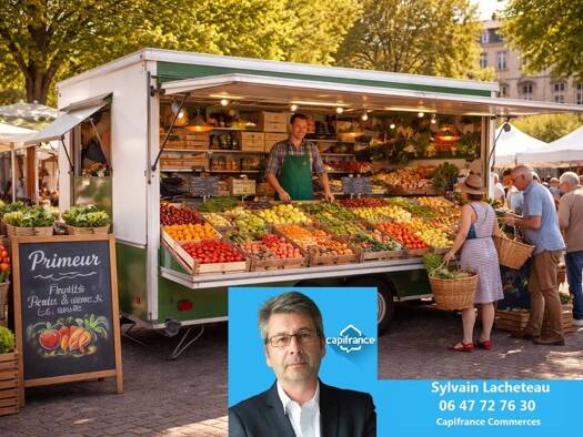 Primeur à vendre Fonds de commerce 123 200 € 2 pièces 40 m² de surface de vente Haute Ville Fougères 35300