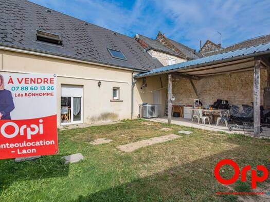 Maison à vendre 124 900 € 5 pièces 4 chambres 110 m² 203 m² de terrain Boncourt 02350