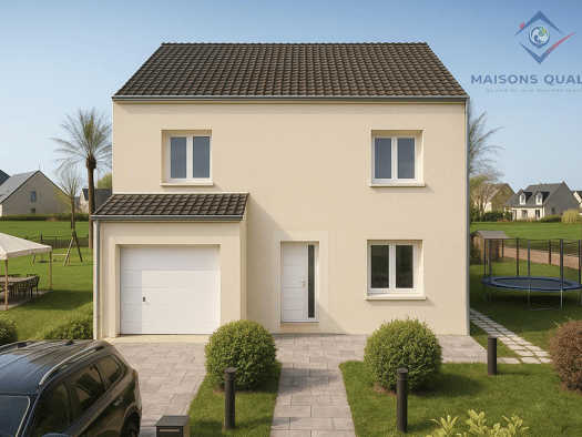 Terrain avec maison neuve à vendre 318 750 € 3 pièces 2 chambres 85 m² 262 m² de terrain Mantes-la-Jolie 78200