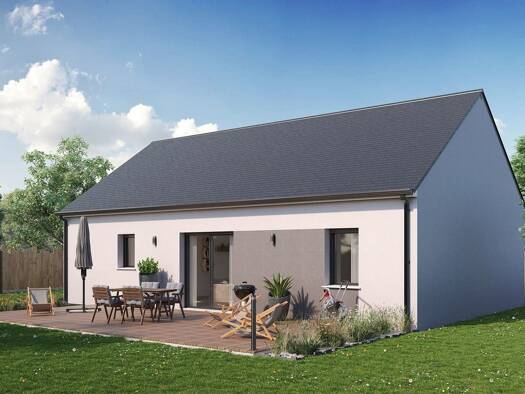 Terrain avec maison neuve à vendre 185 423 € 3 pièces 2 chambres 69 m² 554 m² de terrain Clos de la Grande Salle Fleury-les-Aubrais 45400