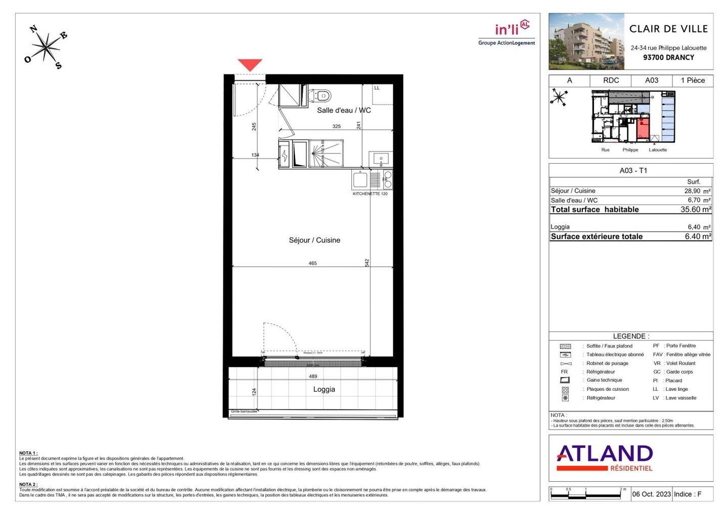 Maison à louer, 36m², DRANCY