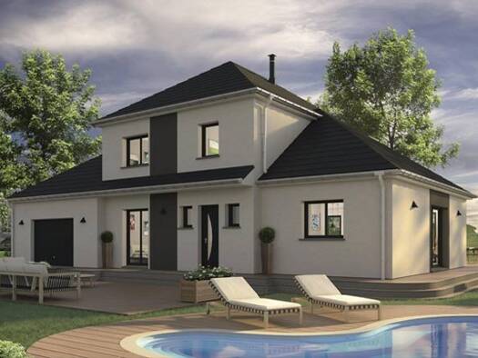 Terrain avec maison neuve à vendre 390 900 € 6 pièces 4 chambres 139 m² 722 m² de terrain Le Thuit 27700