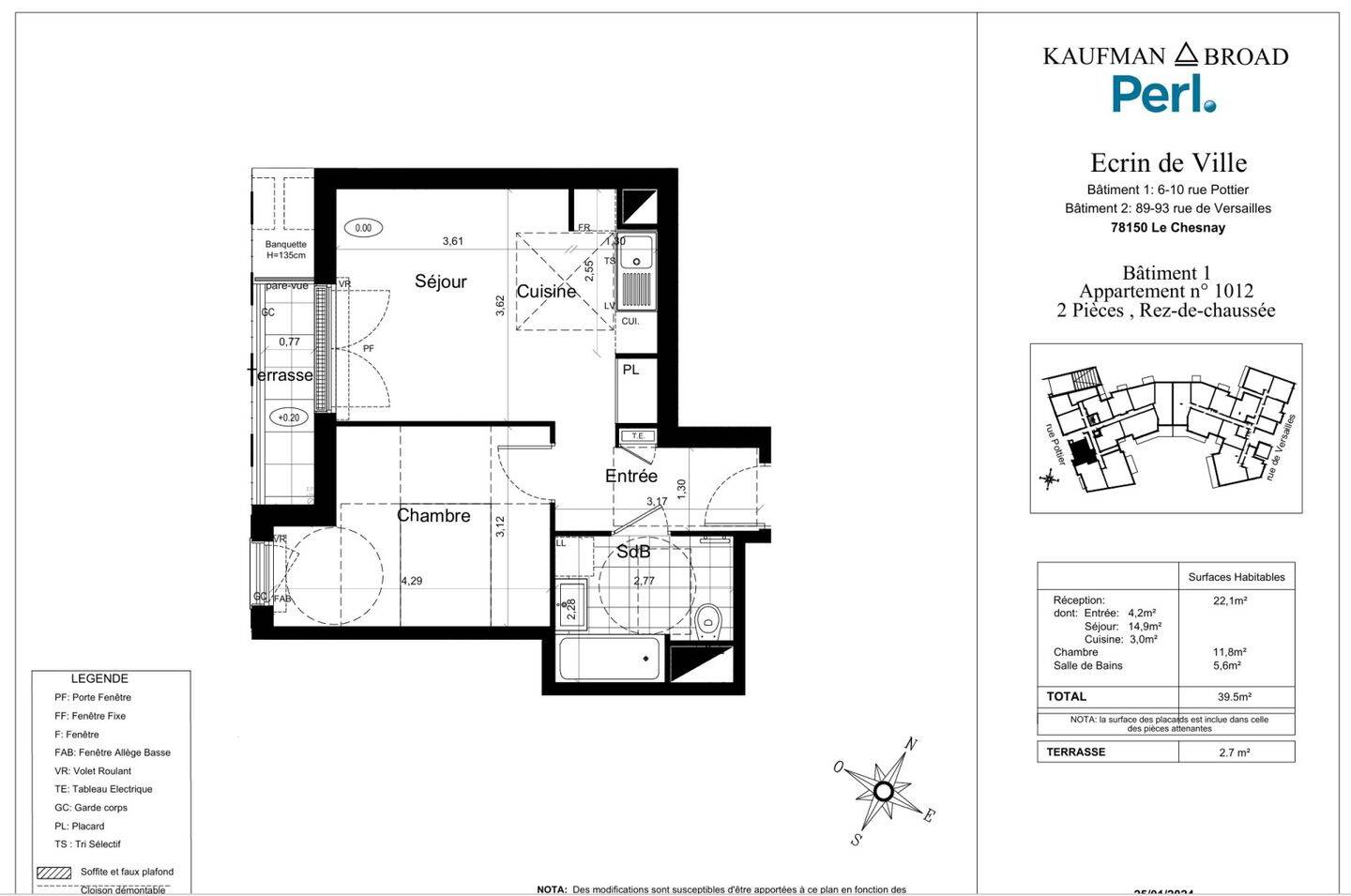Maison à louer, 40m², LE CHESNAY
