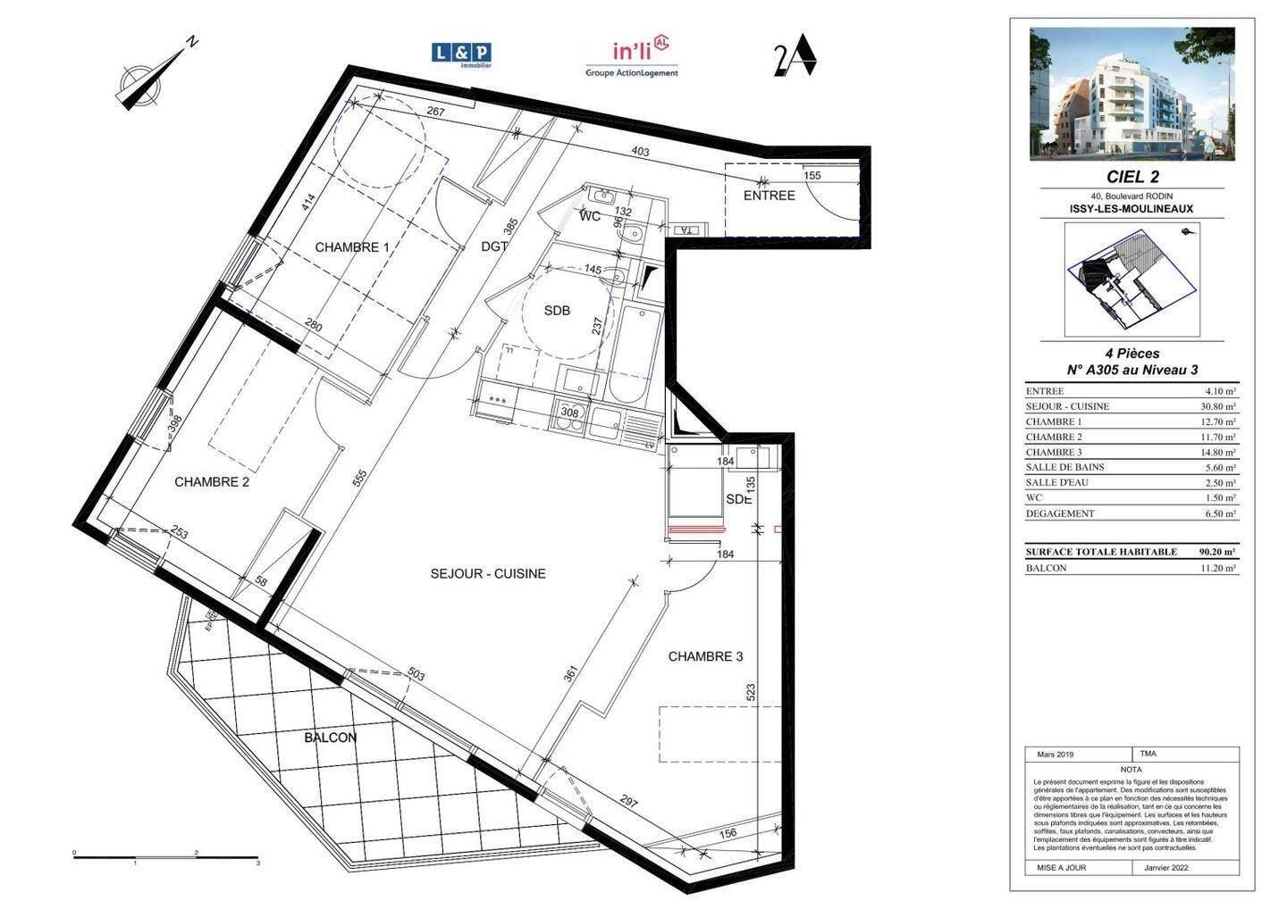 Maison à louer, 90m², ISSY LES MOULINEAUX