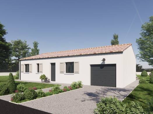 Terrain avec maison neuve à vendre 194 900 € 3 pièces 3 chambres 84 m² 614 m² de terrain Trois-Palis 16730
