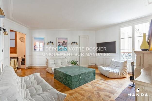 Appartement à louer 3 500 € 5 pièces 3 chambres 100 m² 1er étage Trudaine-Maubeuge Paris 9ème 75009