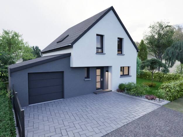 Terrain avec maison neuve à vendre 348 450 € 5 pièces 3 chambres 100 m² 414 m² de terrain Nord Est Bischwiller 67240