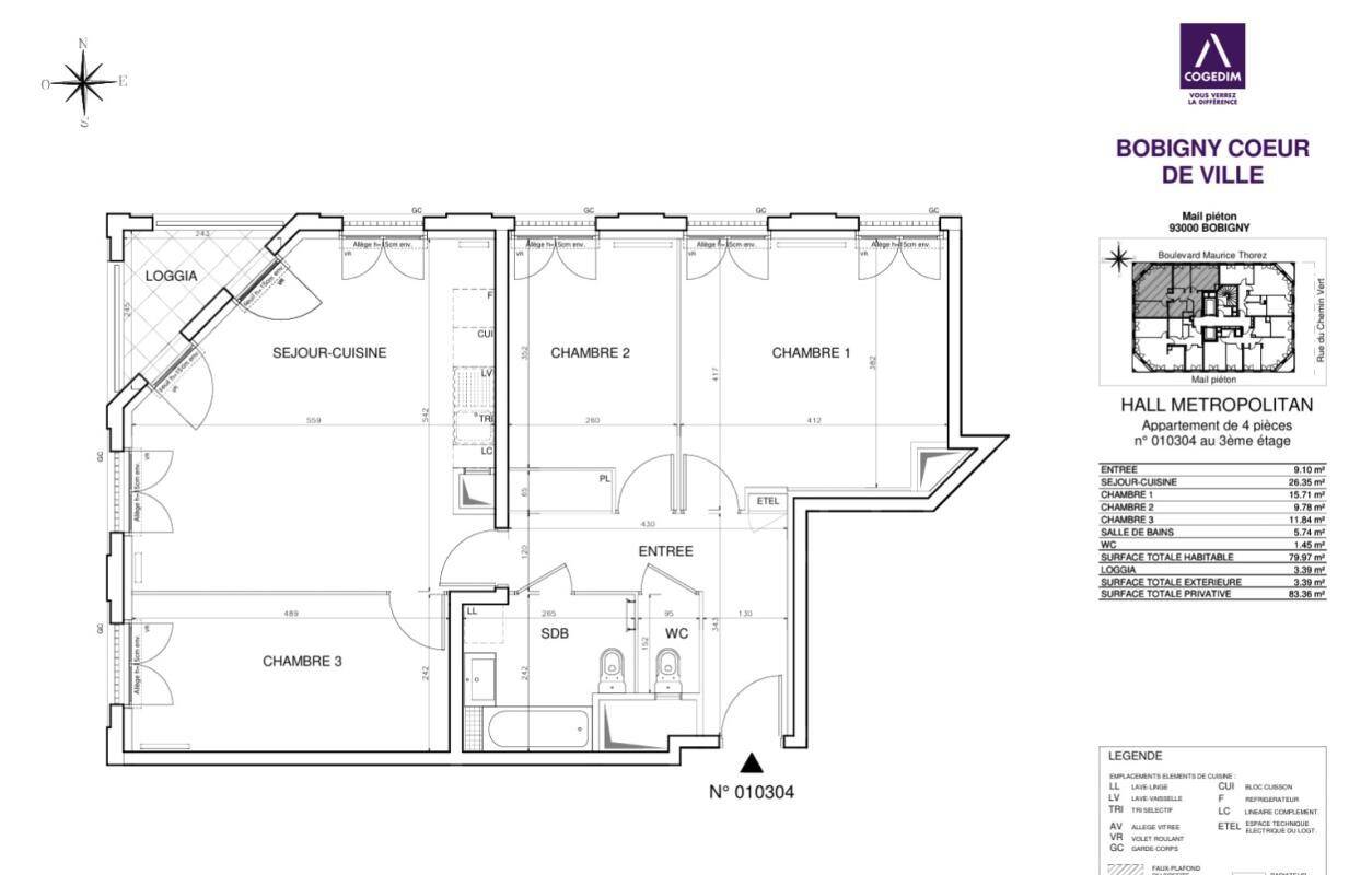 Maison à louer, 79m², BOBIGNY