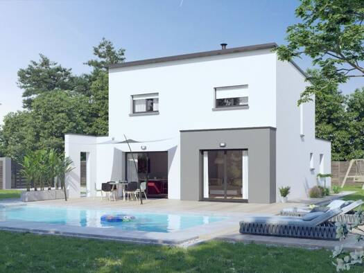 Terrain avec maison neuve à vendre 264 560 € 6 pièces 4 chambres 125 m² 700 m² de terrain Forges de Lanouee 56120