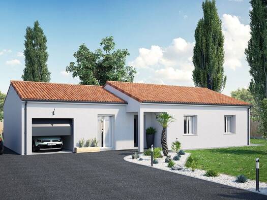 Terrain avec maison neuve à vendre 184 992 € 5 pièces 4 chambres 98 m² 997 m² de terrain Savigné 86400