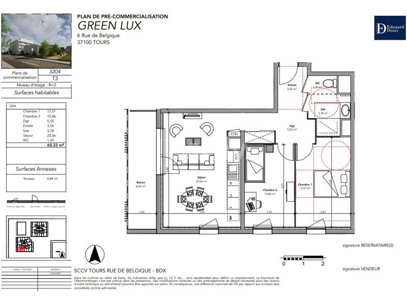 Maison à louer, 60m², TOURS