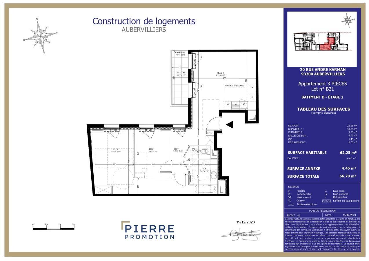 Maison à louer, 62m², AUBERVILLIERS