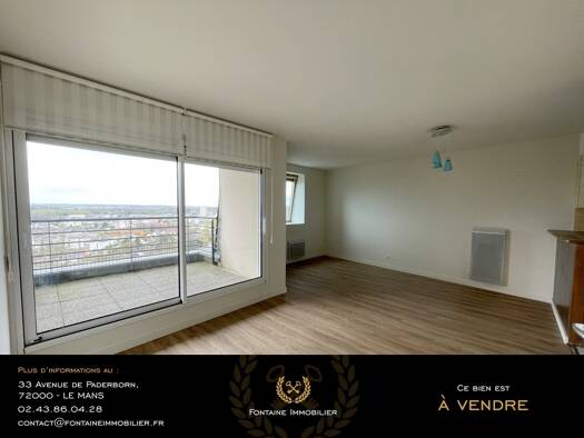 Appartement à vendre 188 000 € 3 pièces 2 chambres 65 m² Étage 6/6 Le Mans 72000