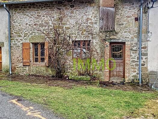 Maison à vendre 14 900 € 3 pièces 1 chambre 49 m² 84 m² de terrain Laurière 87370