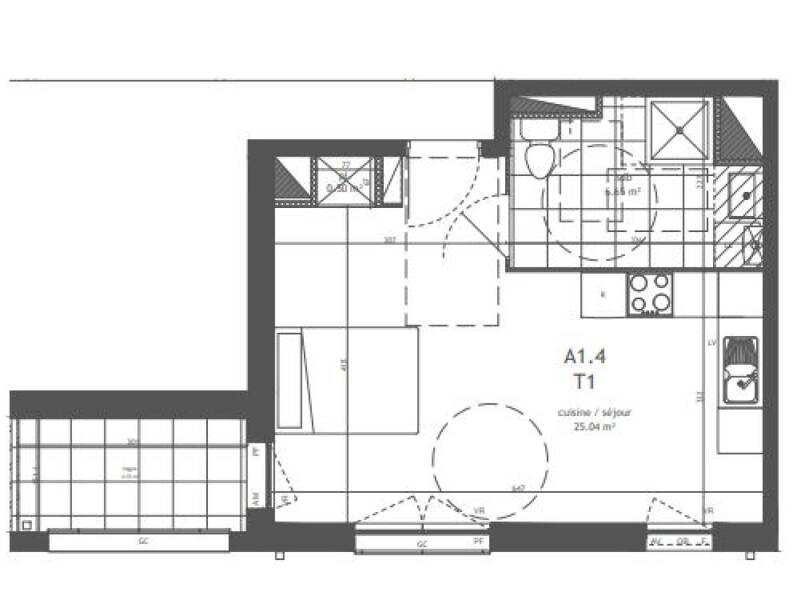 Maison à louer, 32m², MARQUETTE LEZ LILLE