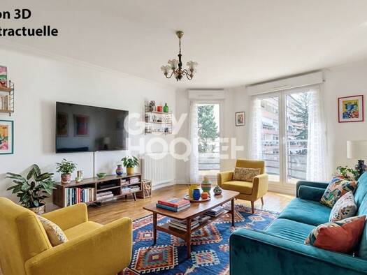 Appartement à vendre 220 000 € 2 pièces 1 chambre 53 m² Étage 3/6 Gratte Ciel Villeurbanne 69100