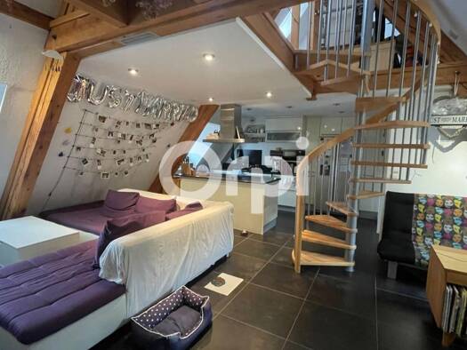 Duplex à louer 787 € 2 pièces 1 chambre 65,1 m² 2ème étage Neuf-Brisach 68600