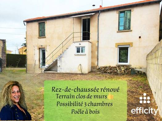 Maison de ville à vendre 179 000 € 2 pièces 1 chambre 52 m² 292 m² de terrain Saint-Romain-le-Puy 42610