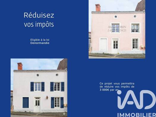 Maison de ville à vendre 86 000 € 4 pièces 2 chambres 84 m² 153 m² de terrain Chantonnay 85110