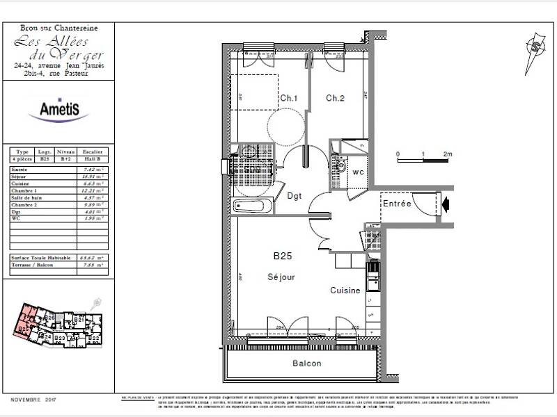 Maison à louer, 65m², BROU SUR CHANTEREINE