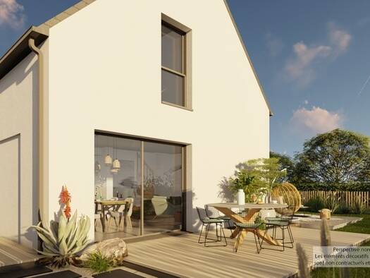 Terrain avec maison neuve à vendre 270 580 € 5 pièces 4 chambres 88 m² 472 m² de terrain Guissény 29880
