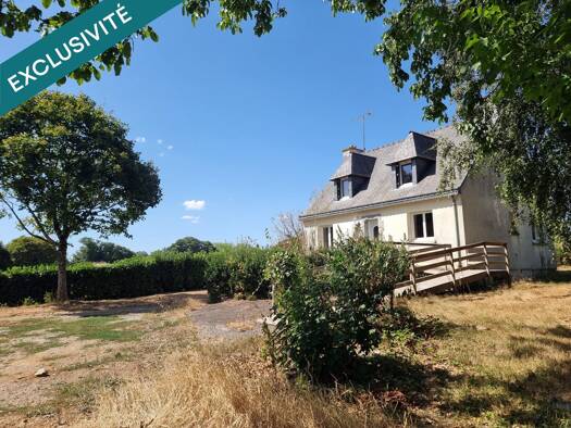 Maison à vendre 178 000 € 5 pièces 4 chambres 95 m² 1 500 m² de terrain Saint-Vincent-sur-Oust 56350