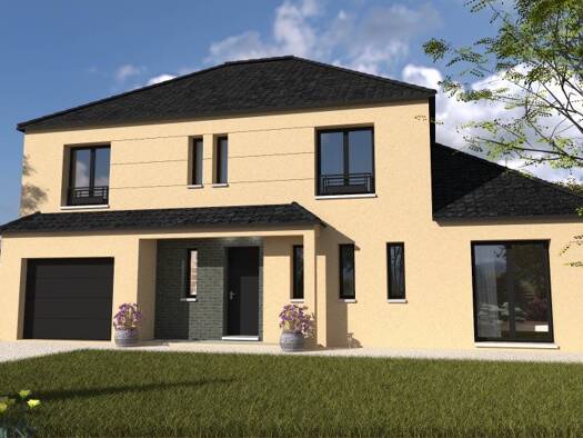 Terrain avec maison neuve à vendre 413 900 € 6 pièces 5 chambres 141 m² 494 m² de terrain Vaucourtois 77580