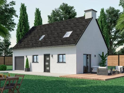 Terrain avec maison neuve à vendre 325 600 € 6 pièces 5 chambres 118 m² 319 m² de terrain Teillé 44440
