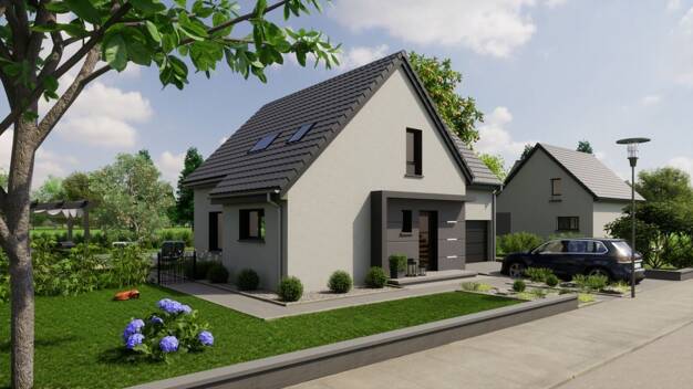 Terrain avec maison neuve à vendre 411 928 € Sundhoffen 68280
