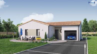 Maison de plain-pied à vendre 175 307 € 3 pièces 2 chambres 74 m² 607 m² de terrain Samonac 33710