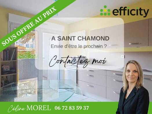 Appartement à vendre 105 000 € 3 pièces 2 chambres 53,3 m² RDC/3 Centre Ville-Chavanne-Saint Julien-Crêt d'Œillet Saint-Chamond 42400