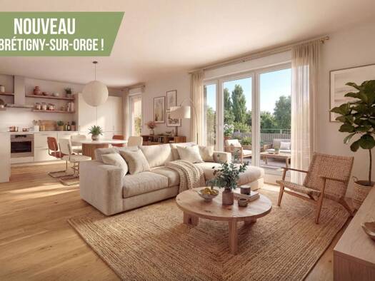Appartement à vendre - neuf 150 000 € 1 pièce 22,4 m² 3ème étage dès le 01/07/2030 Carouge Joncs Marins Brétigny-sur-Orge 91220